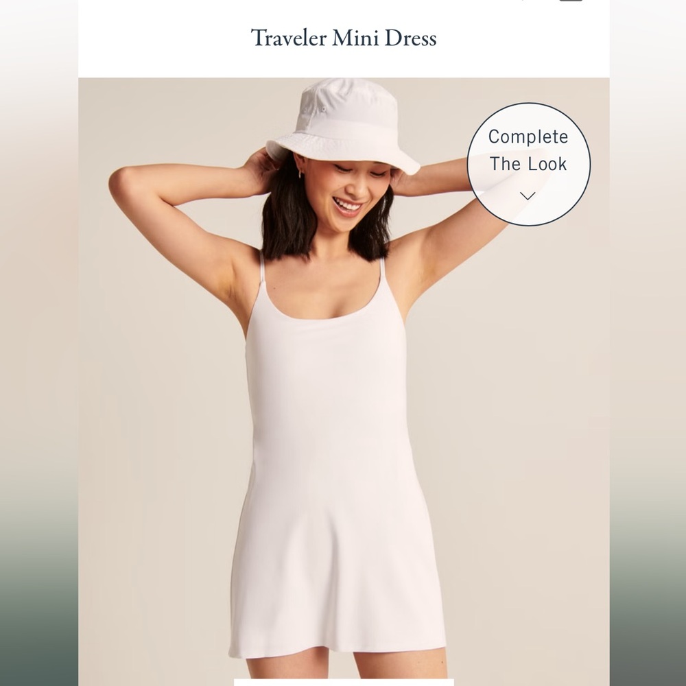 Abercrombie & Fitch Women’s M White ‘Traveler Mini Dress’ - Tennis Dress